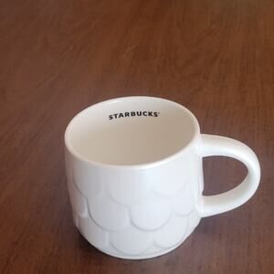 Starbucks 2023 Twilight Shimmer’ Pearl White Scales Ceramic Anniversary Mug 14oz